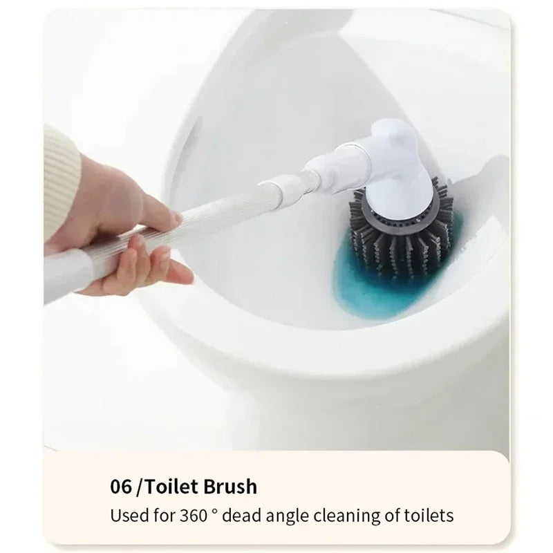 Wireless Electric Cleaning Brush 6 in 1