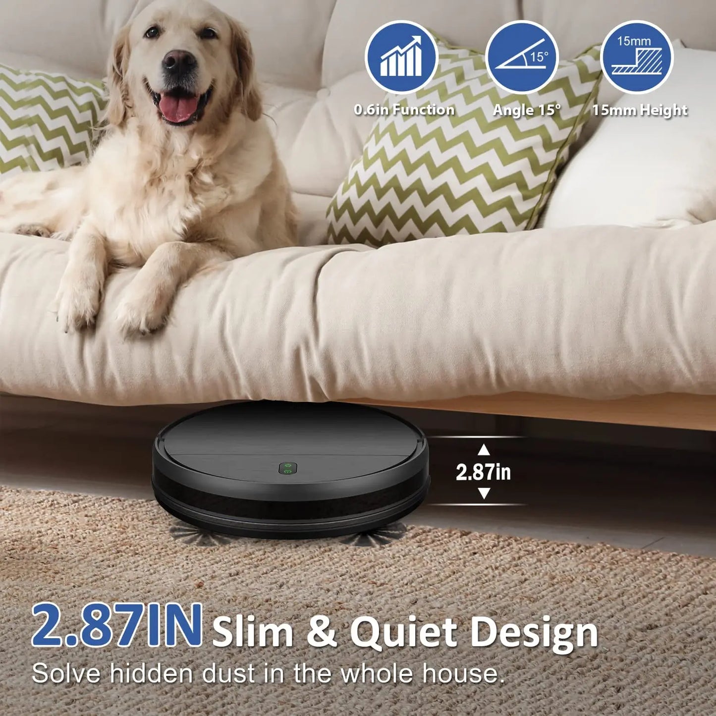 Robot Vacuum Cleaner /Auto Charging 1400Pa Power/ App Control Water Tank Wet Mopping