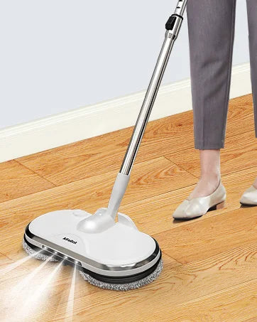 Cordless Spin Mop for Floor Cleaning, with LED Headlight and Big Tank/60 Mins Runtime