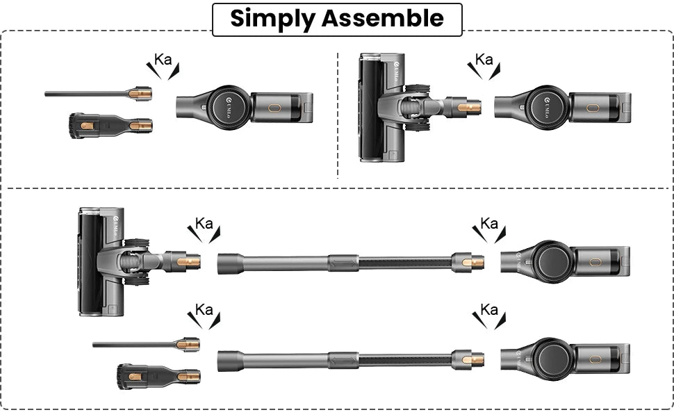 Cordless RECHARGEABLE Vacuum Cleaner, up to 40-50 mins Runtime, 9-in-1 Stick Vac