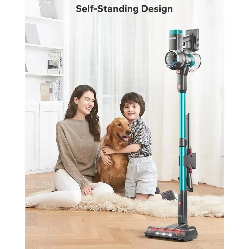 The Cordless Rechargeable Vacuum Cleaner, 500W/40Kpa  Up to 60 minutes Runtime